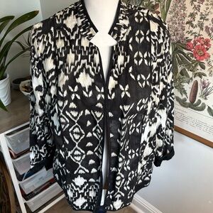 Stylish Black and White Women's Jacket